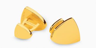 Deumer Manschettenknopf Wappen Gold